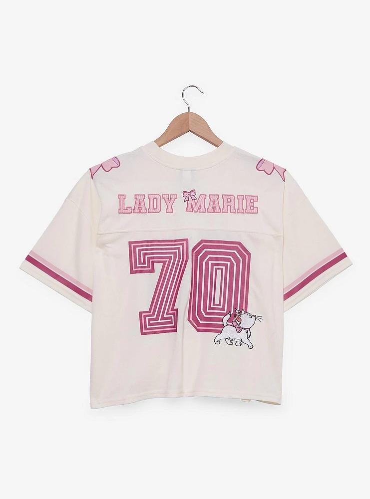 Disney The Aristocats Marie Women's Plus Cropped Football Jersey - BoxLunch Exclusive