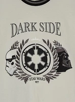 Star Wars Dark Side Empire Crest Ringer T-Shirt - BoxLunch Exclusive