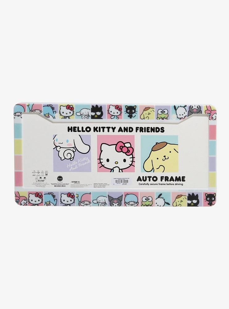 Sanrio Hello Kitty and Friends Squares License Plate Frame - BoxLunch Exclusive