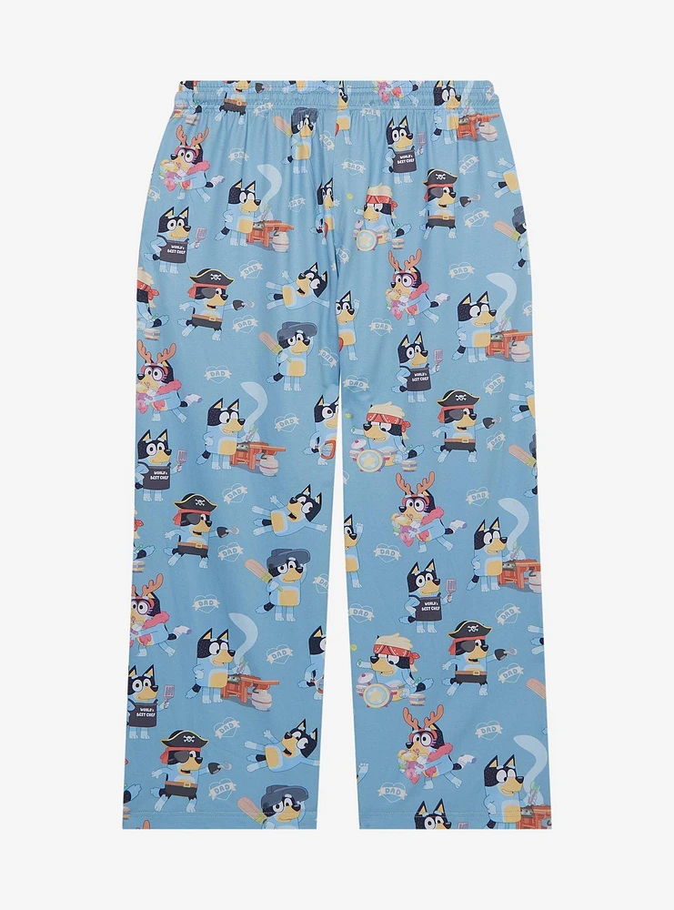 Bluey Bandit Costumes Allover Print Women's Plus Sleep Pants — BoxLunch Exclusive