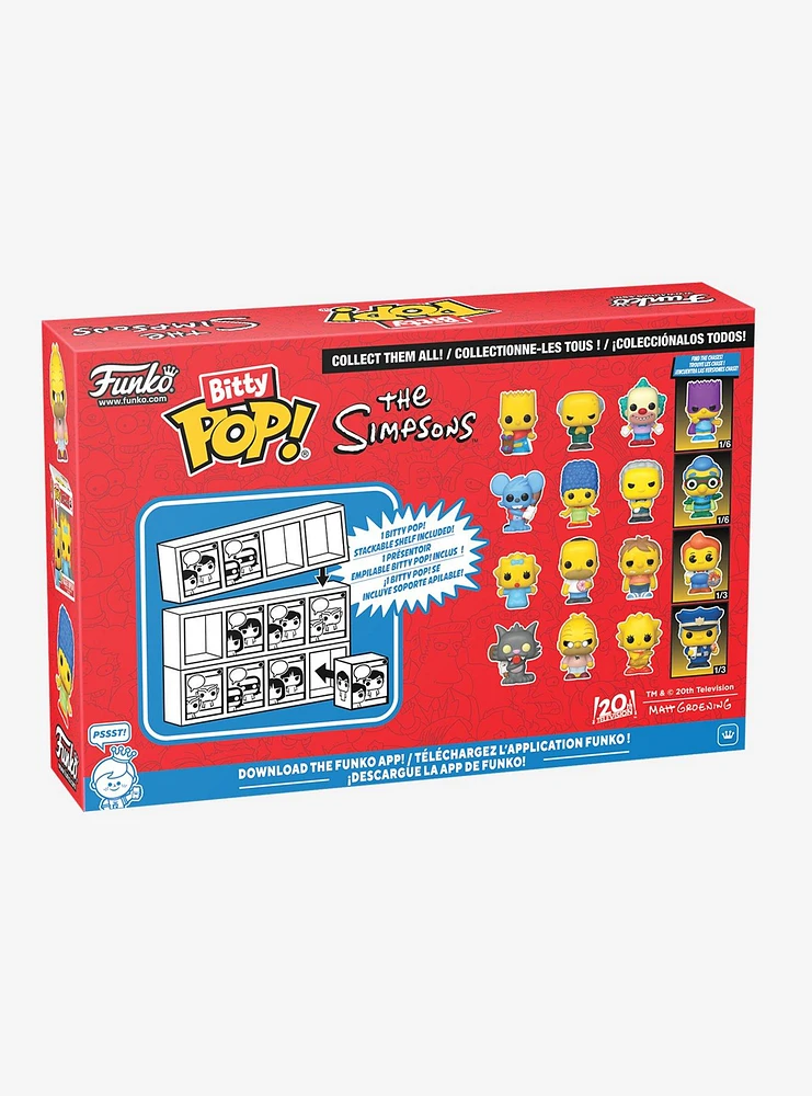 Funko Bitty Pop! The Simpsons Scratchy & Friends Mini Vinyl Figure Set