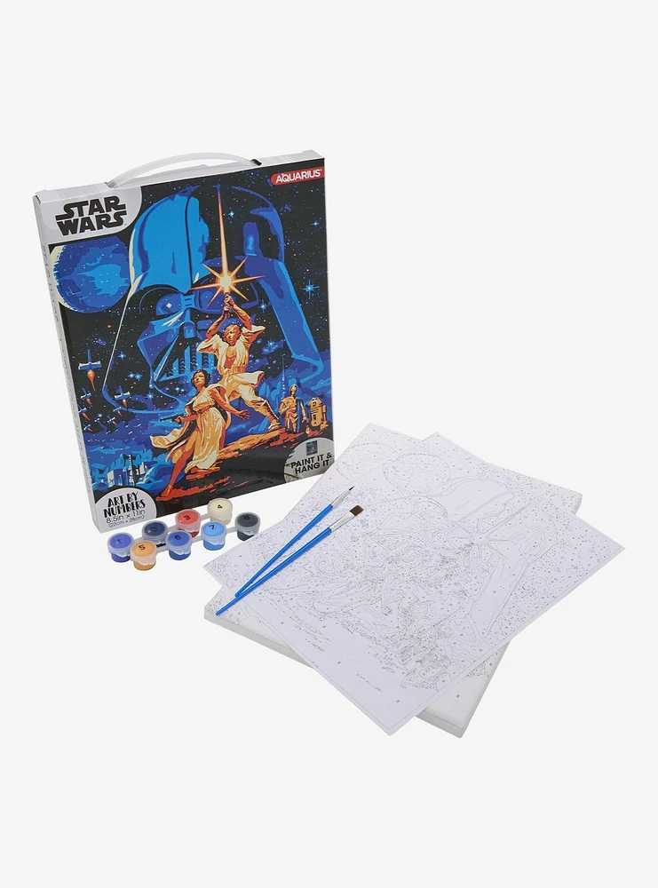 Star Wars Retro Poster Art By Numbers Painting Set