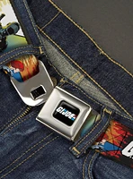 GI Joe Storm Shadow Snake Eyes & Scarlett Comic Cover Youth Seatbelt Buckle Belt