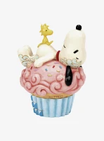 Peanuts Snoopy Laying on Cupcake Jim Shore Figure
