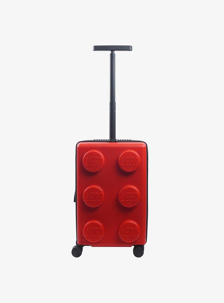 FUL LEGO Signature Brick 2x3 Trolley Expandable Carry-On Luggage Red
