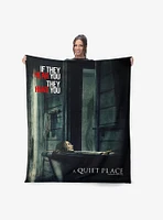 A Quiet Place Hiding Silk Touch Throw Blanket