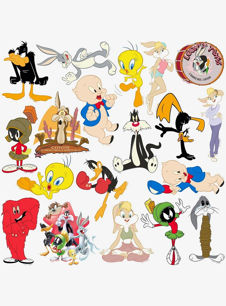 Looney Tunes Variety 100ct Vinyl Stickers Variety Pack