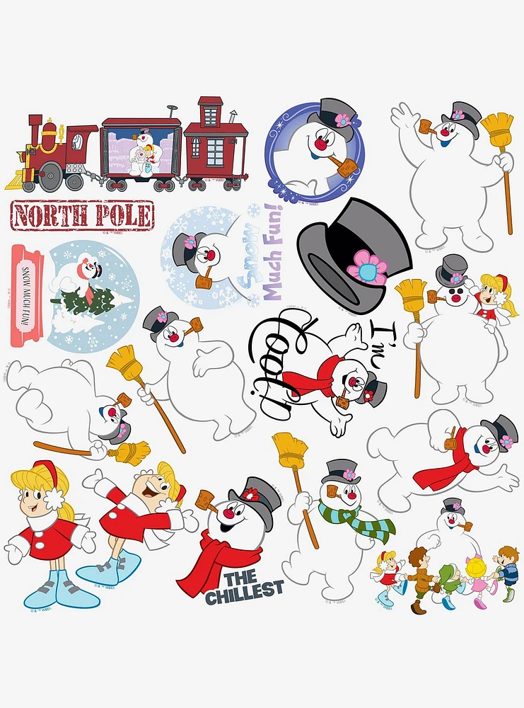 Frosty the Snowman 100ct Vinyl Stickers Variety Pack