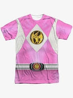 Mighty Morphin' Power Rangers Pink Ranger Emblem Sublimated T-Shirt
