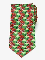 Minecraft Creeper TNT Isometric Green Men's Tie