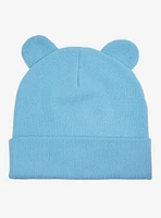 Care Bears Bedtime Bear Face Acrylic Knit Beanie With Ears