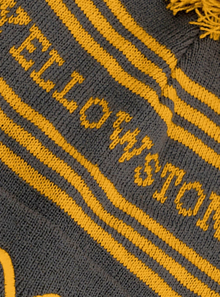Yellowstone Knit Acrylic Knit Beanie With Pom