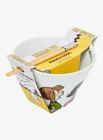 Peanuts Gang Ramen Bowl with Chopsticks