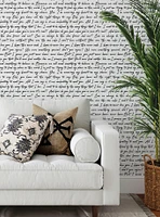Love Letters Ink Peel & Stick Wallpaper