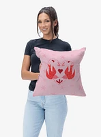 Flying Birds Throw Pillow