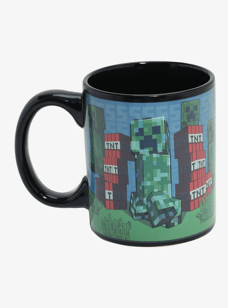 Minecraft Creeper Heat Reactive Mug