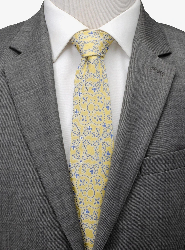 Disney Mickey Mouse Yellow Multi Men's Tie