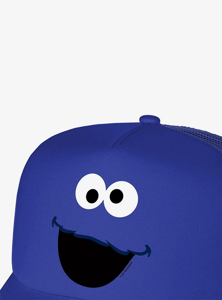 Sesame Street Cookie Monster Face Foam Trucker Hat