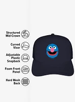 Sesame Street Grover Head Foam Trucker Hat