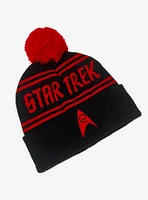 Star Trek Engineering Acrylic Knit Beanie With Pom