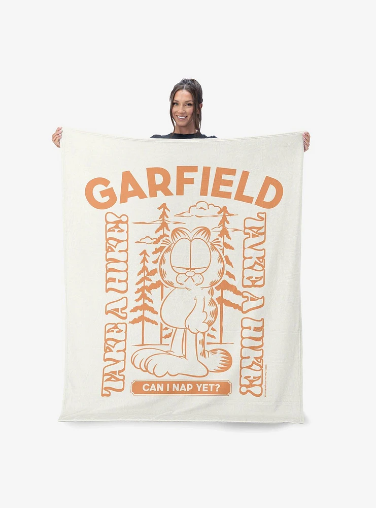 Garfield Can I Nap Yet Silk Touch Sherpa Throw Blanket