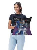 Transformers G1 Grid Soundwave Throw Pillow