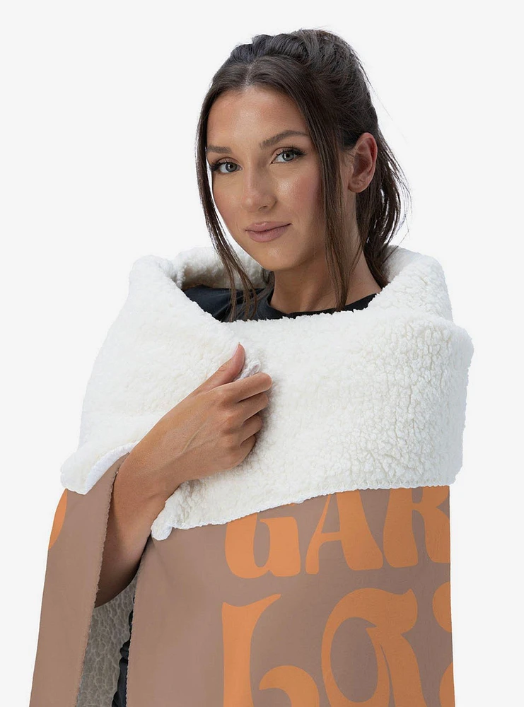 Garfield Take A Hike Silk Touch Sherpa Throw Blanket
