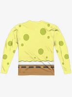 SpongeBob SquarePants Nerd Face Long Sleeve Sublimated T-Shirt