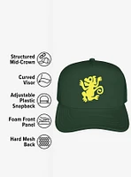 Legends Of The Hidden Temple Green Monkeys Foam Trucker Hat