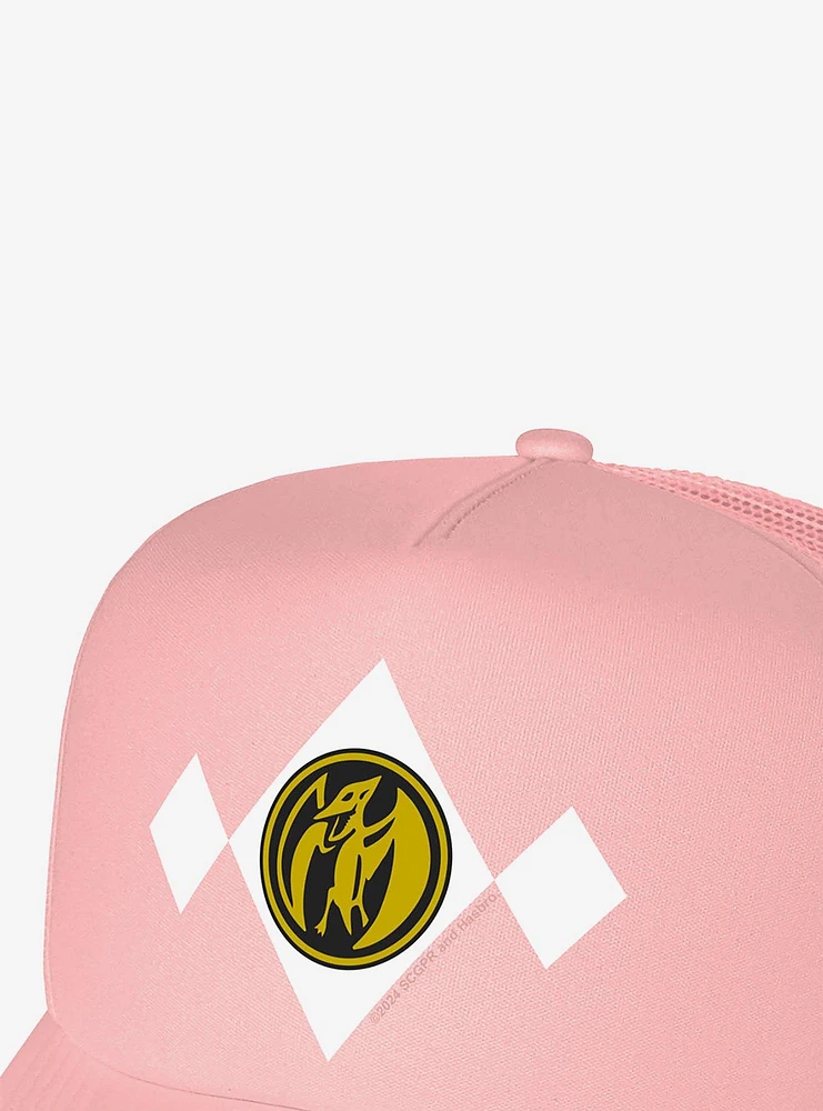 Power Rangers Pink Chest Medallion Foam Trucker Hat