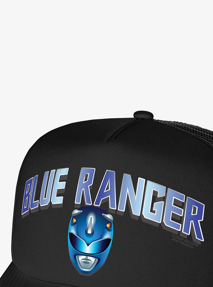 Power Rangers Blue Ranger Helmet Foam Trucker Hat