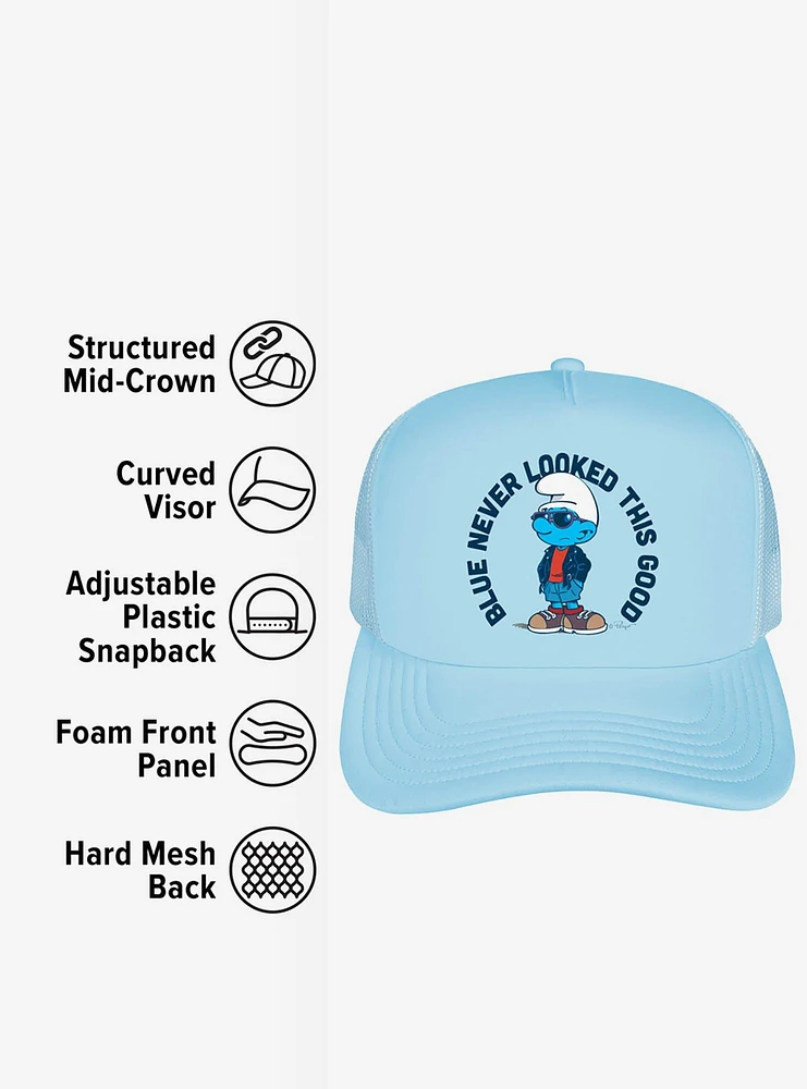 The Smurfs Blue Never Looked This Good Foam Trucker Hat