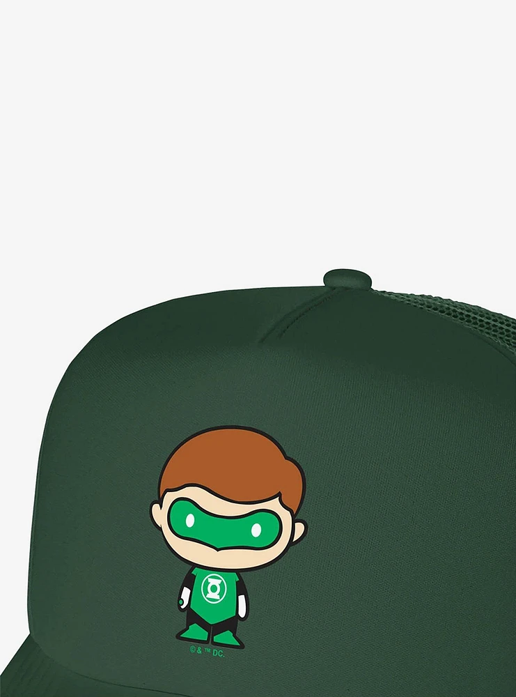 Green Lantern Cute Chibi Character Foam Trucker Hat