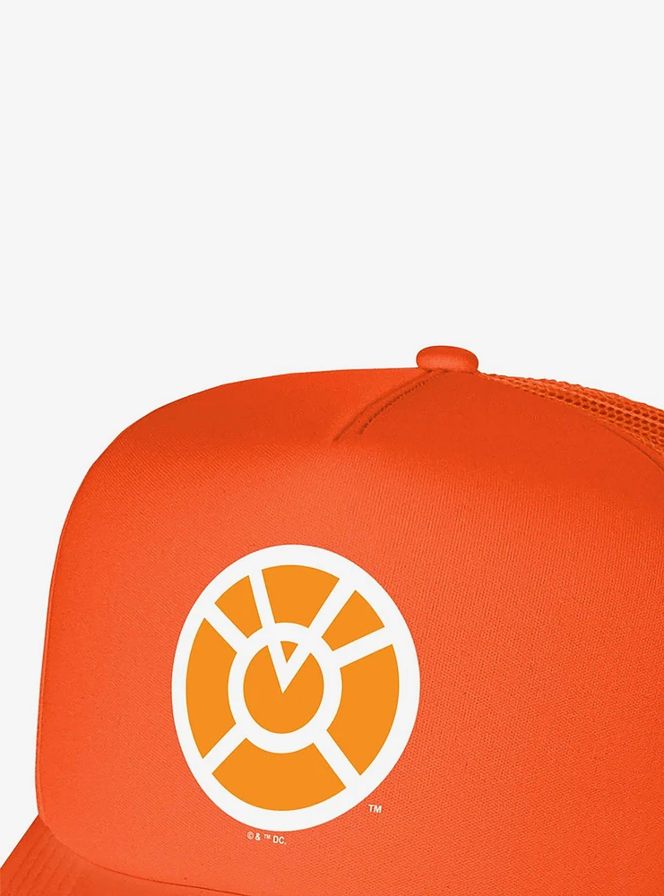 Green Lantern Blackest Night Orange Lantern Logo Foam Trucker Hat