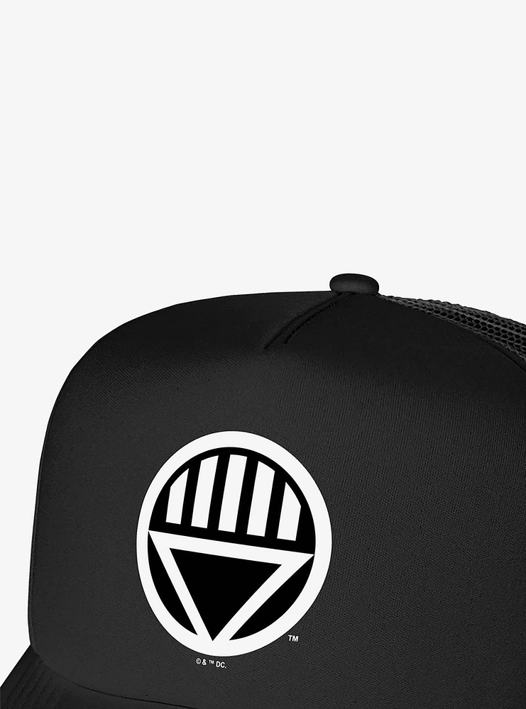Green Lantern Blackest Night Black Lantern Logo Foam Trucker Hat