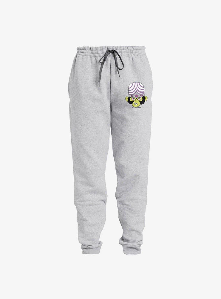 The Powerpuff Girls Mojo Jojo Head Jogger Sweatpants