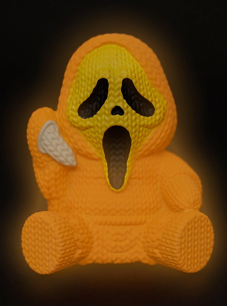 Scream Ghost Face 264 Limited Edition Pumpkin Orange Glow In The Dark Handmade by Robots Vinyl Figure