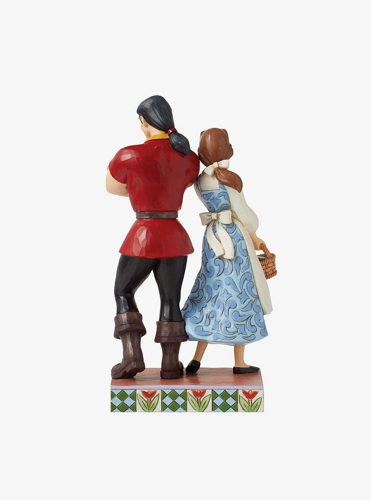 Disney Beauty and The Beast Gaston vs Belle Jim Shore Figurine