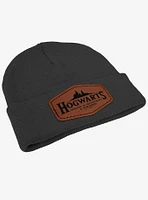 Harry Potter Property of Hogwarts Leather Patch Knit Beanie