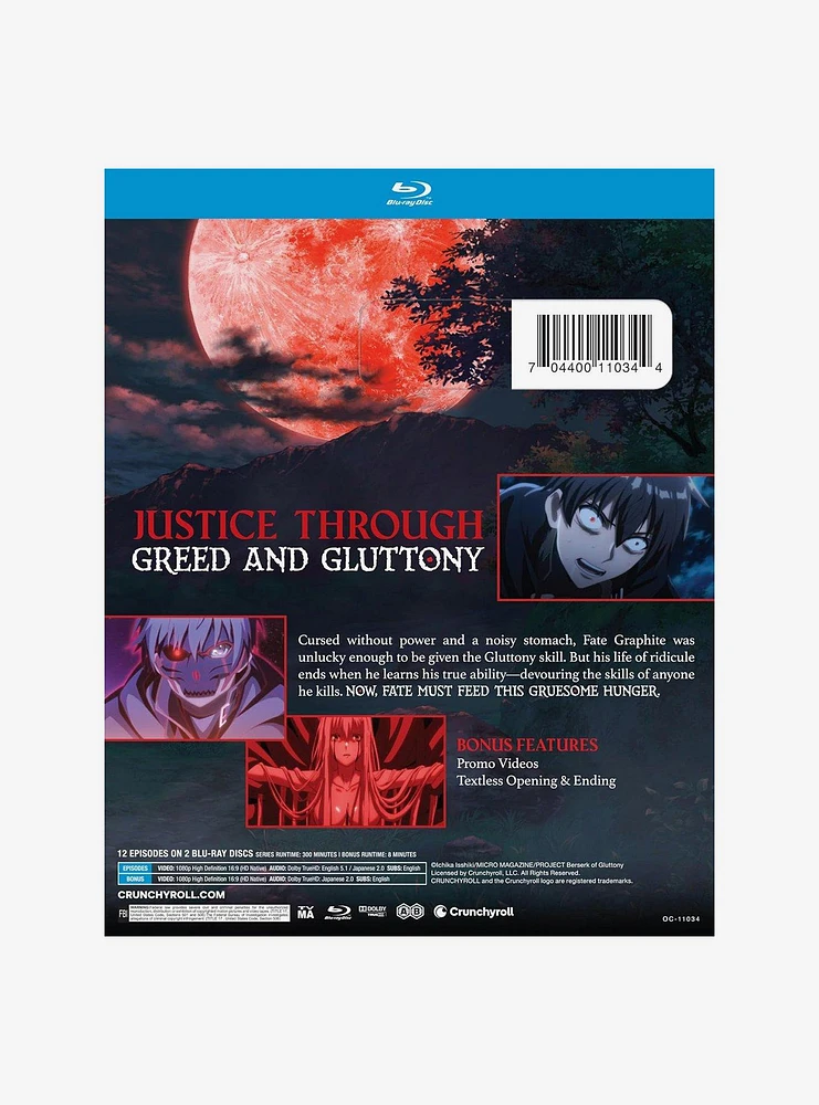 Berserk of Gluttony: The Complete Season Blu-Ray