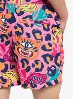 Jazzy Jungle Button-Up Shirt & Short Set