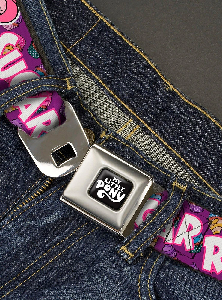 My Little Pony Pinkie Pie and Rainbow Dash Sugar Rush Seatbelt Buckle Belt