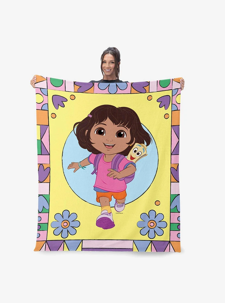 Dora The Explorer Running Dora 40x50" Silk Touch Throw Blanket