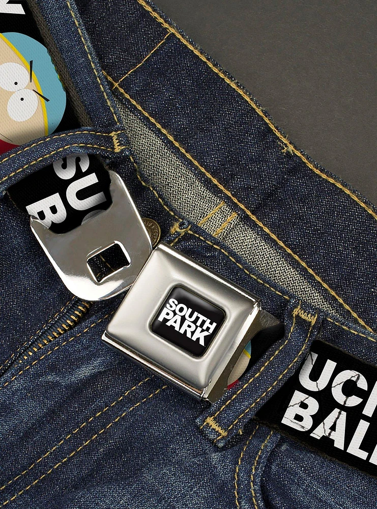 South Park Cartman Suck My Balls Pose Seatbelt Buckle Belt