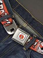 Looney Tunes Taz Tasmanian Devil Let's Go Crazy Pose Seatbelt Buckle Belt