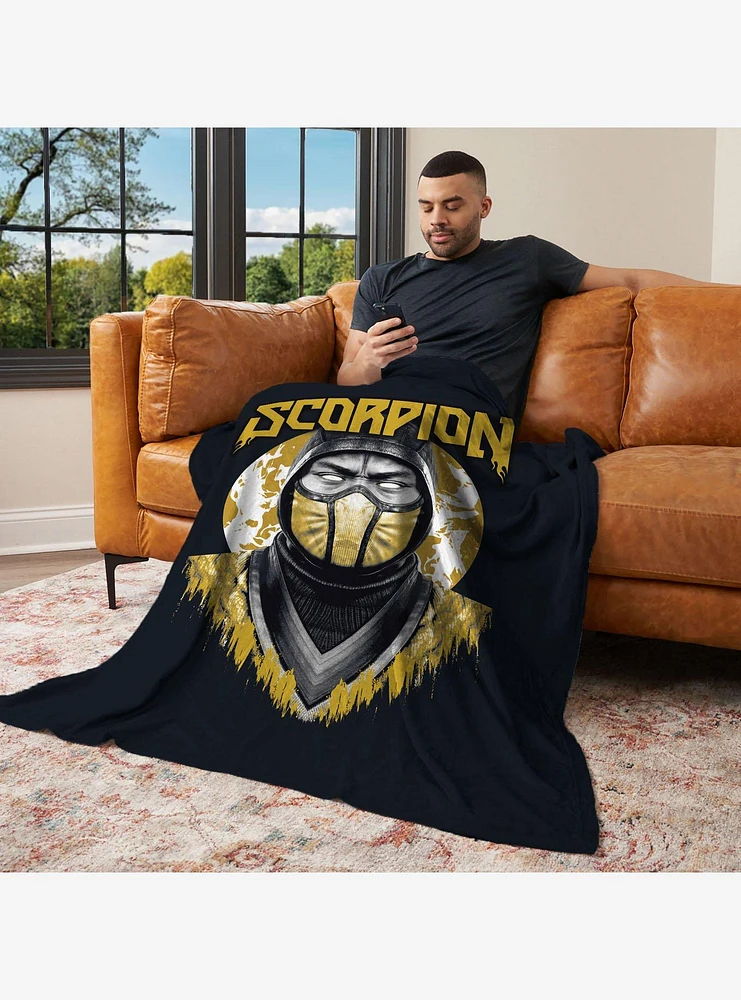 Mortal Kombat Scorpion Silk Touch Throw Blanket