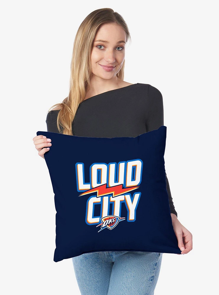 NBA Oklahoma City Thunder Buckets Throw Pillow