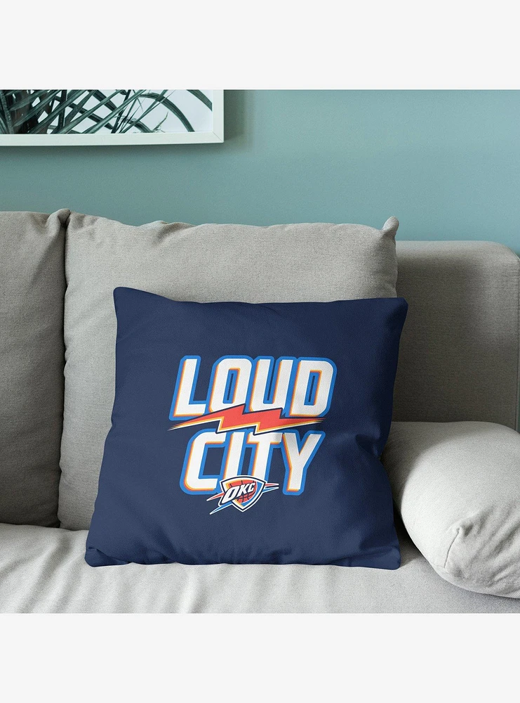 NBA Oklahoma City Thunder Buckets Throw Pillow