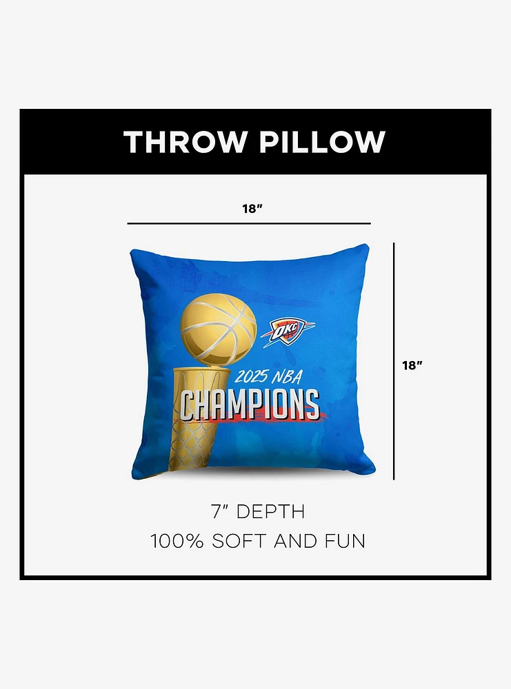 NBA Oklahoma City Thunder Buckets Throw Pillow