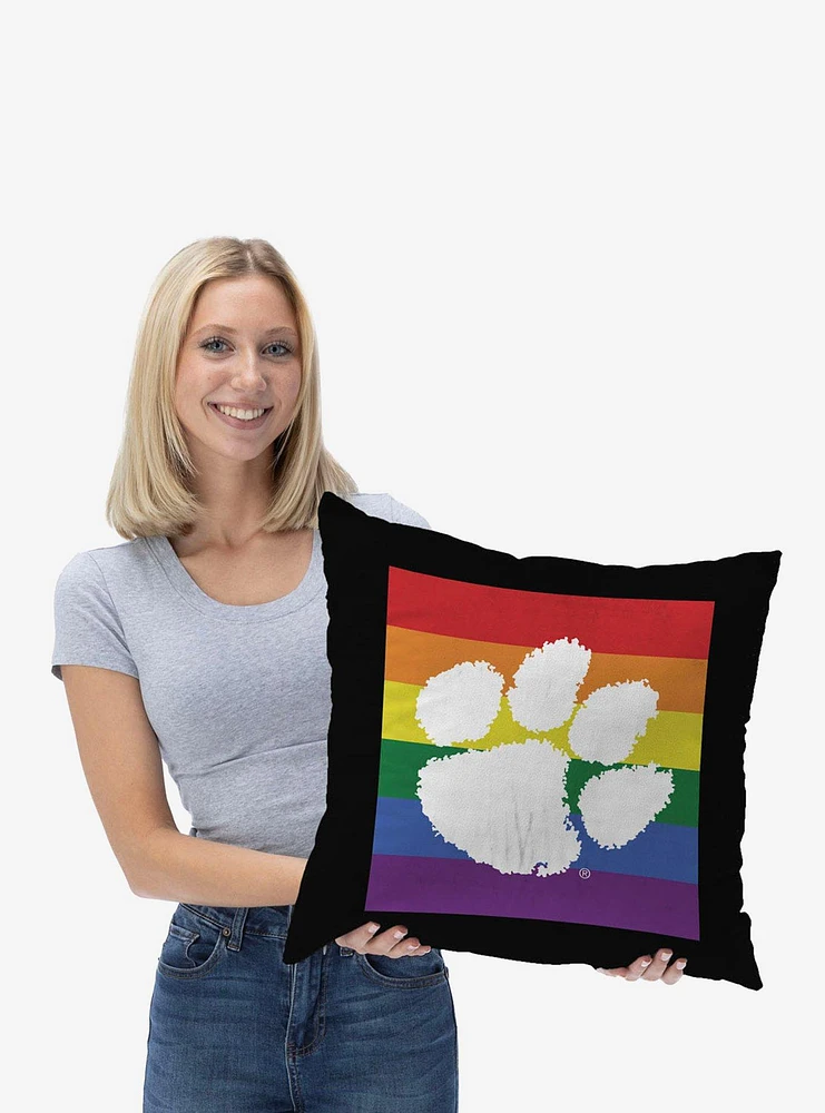 NCAA Clemson Pride Series Throw Pillow